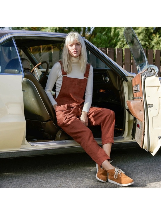 notPERFECTLINEN Pants - Not Perfect Linen Everest 100% Linen Jumpsuit Coastal Bohemian Minimalist